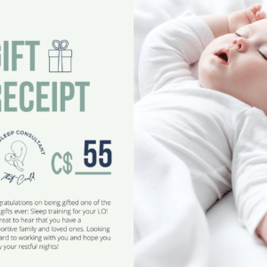 Gift Card Sleep Training CAD55